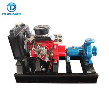 Vienpakāpes vienas sūkšanas daudzpakāpju izturīgs daudzpakāpju 75 ZS centrbēdzes dīzeļdzinēja ūdens sūknis